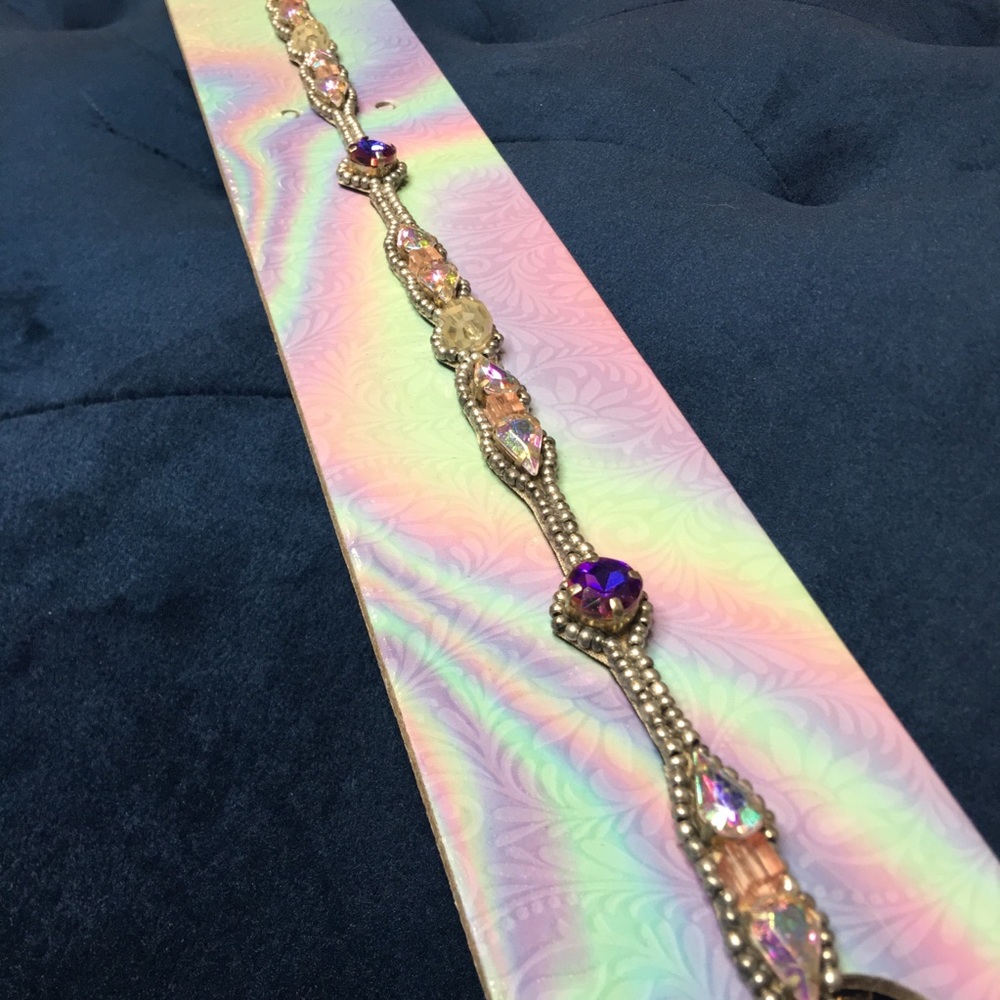 Pink Pewter NEW detachable stretch headband